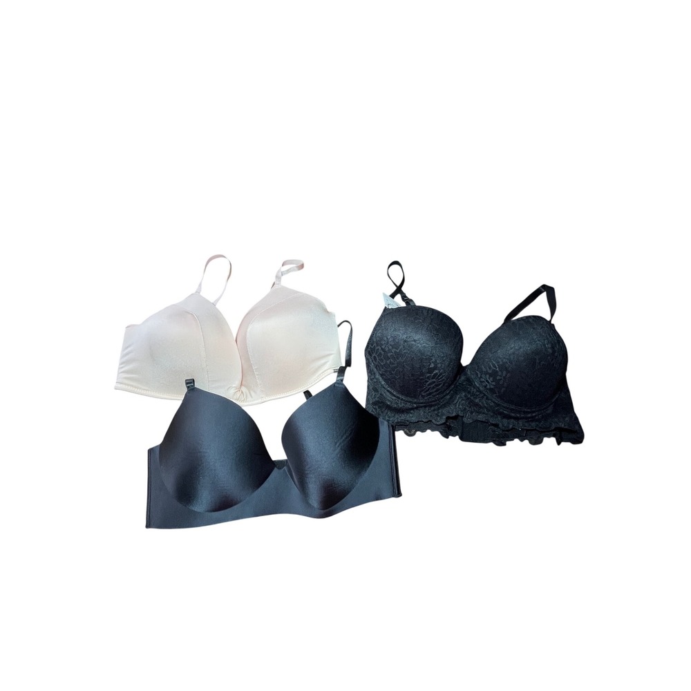 Bra Bundle Lot 3 Size 36C NWT Vince Camuto Rene Rofe Sophie b Lace Push Up